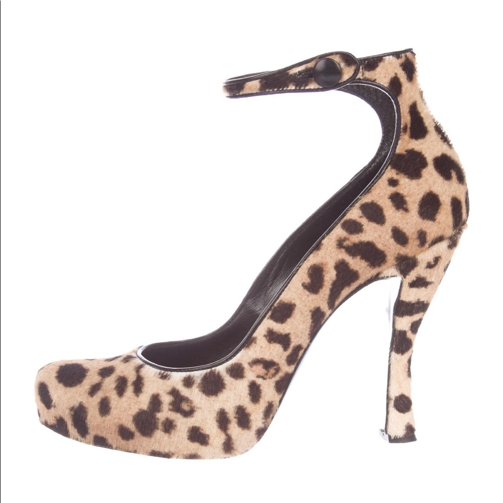 Brand New Never Worn ETRO pony-hair heels